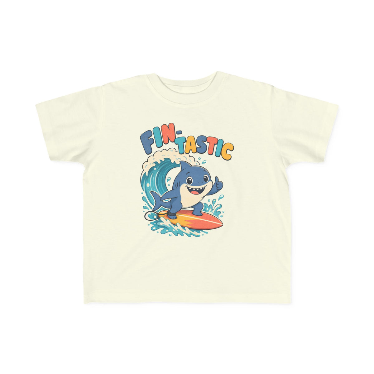 Fin-Tastic Kids Tee | Shark Surf Kids Shirt | Toddler Beach T-Shirt | Surf Kid Gift