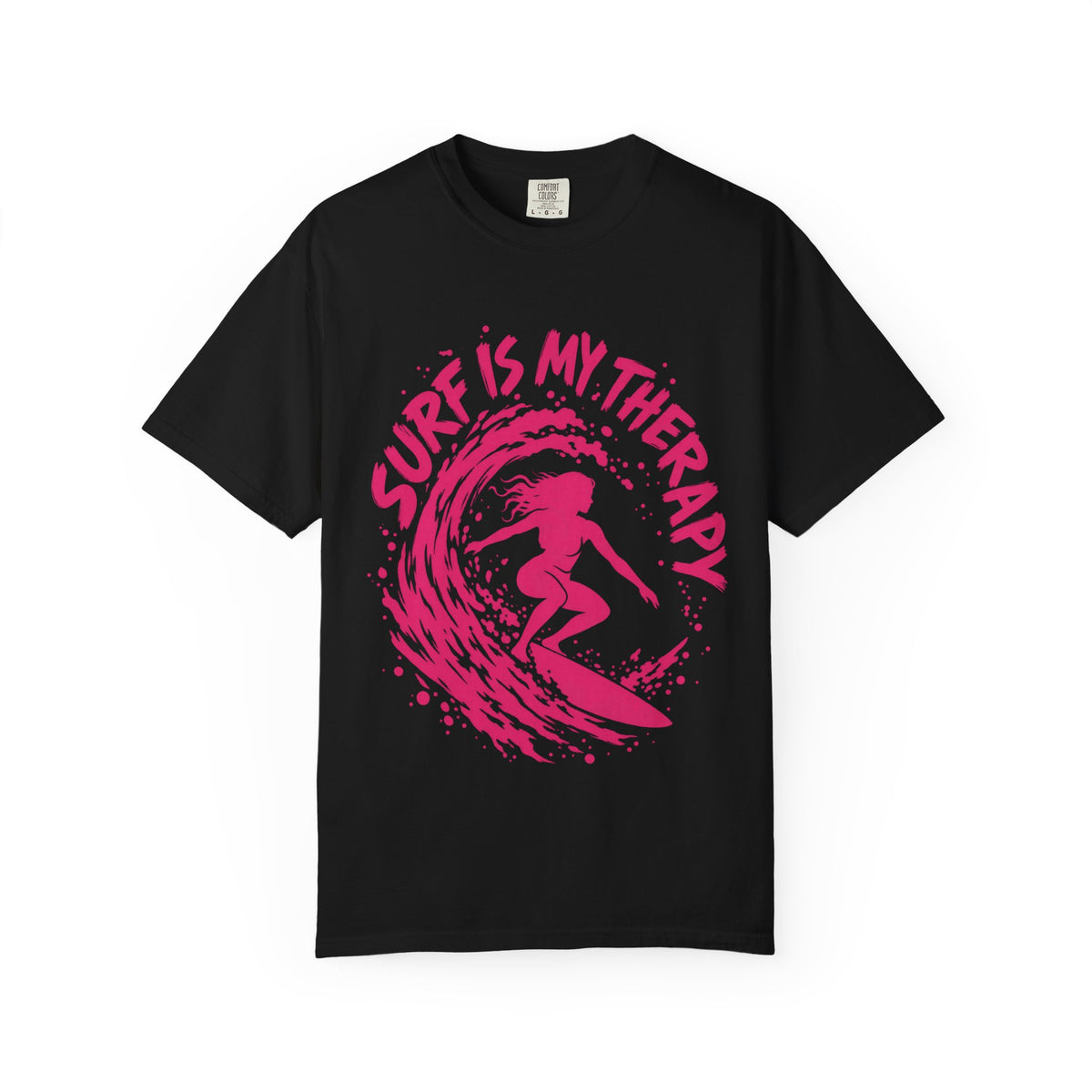 Surf Is My Therapy Shirt | Surfer Girl Brush Script Tee | Comfort Colors T-Shirt