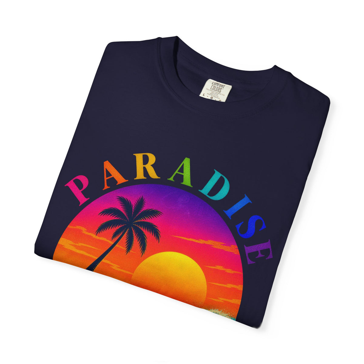 Paradise Found Tee | Tropical Island Shirt | Retro Palm T-Shirt | Comfort Colors