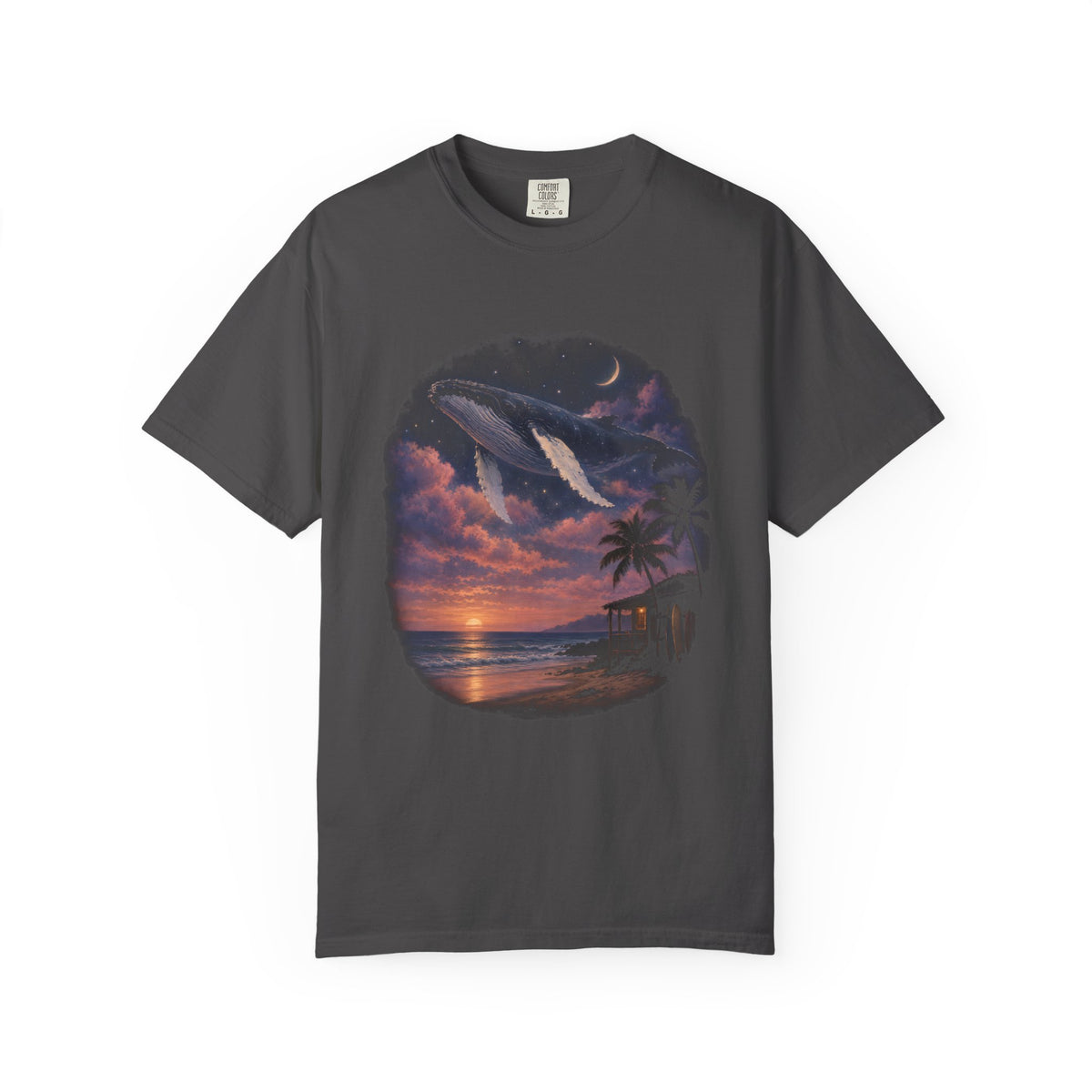 Sky Whale Shirt | Surreal Flying Whale Tee | Comfort Colors T-Shirt