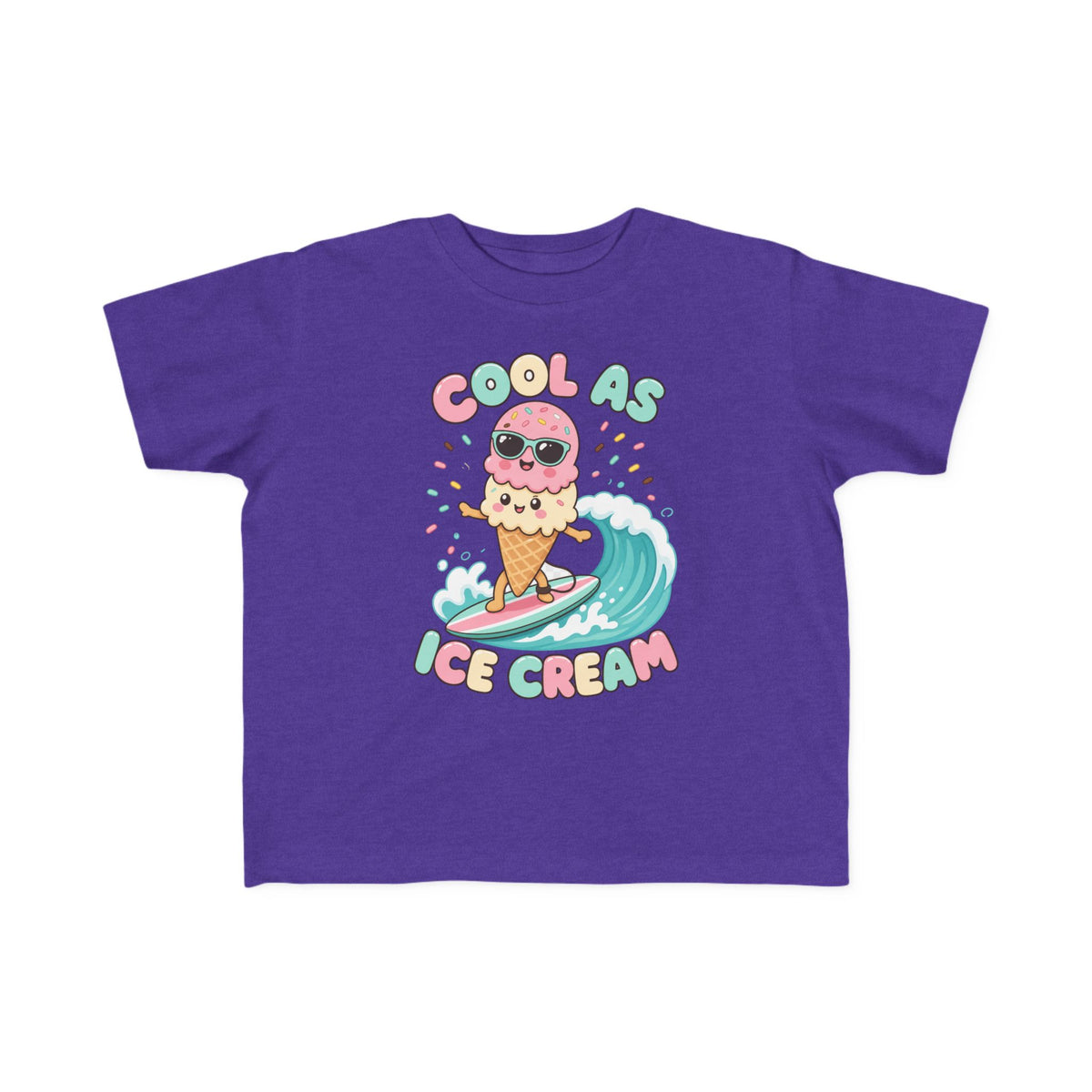 Cool As Ice Cream Kids Tee | Ice Cream Kids Shirt | Toddler Beach T-Shirt | Surf Kid Gift