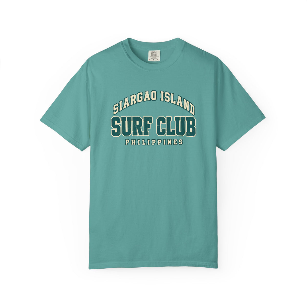 Siargao Island Surf Club Tee | Philippines Surf T-Shirt | Varsity Surf Shirt | Comfort Colors Travel Gift