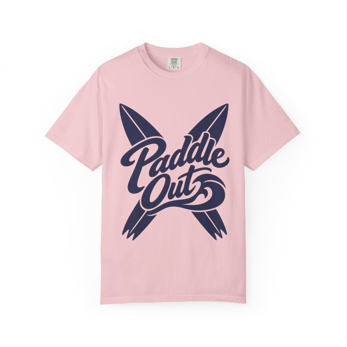Paddle Out Surf Shirt | Crossed Surfboards Script Tee | Comfort Colors T-Shirt