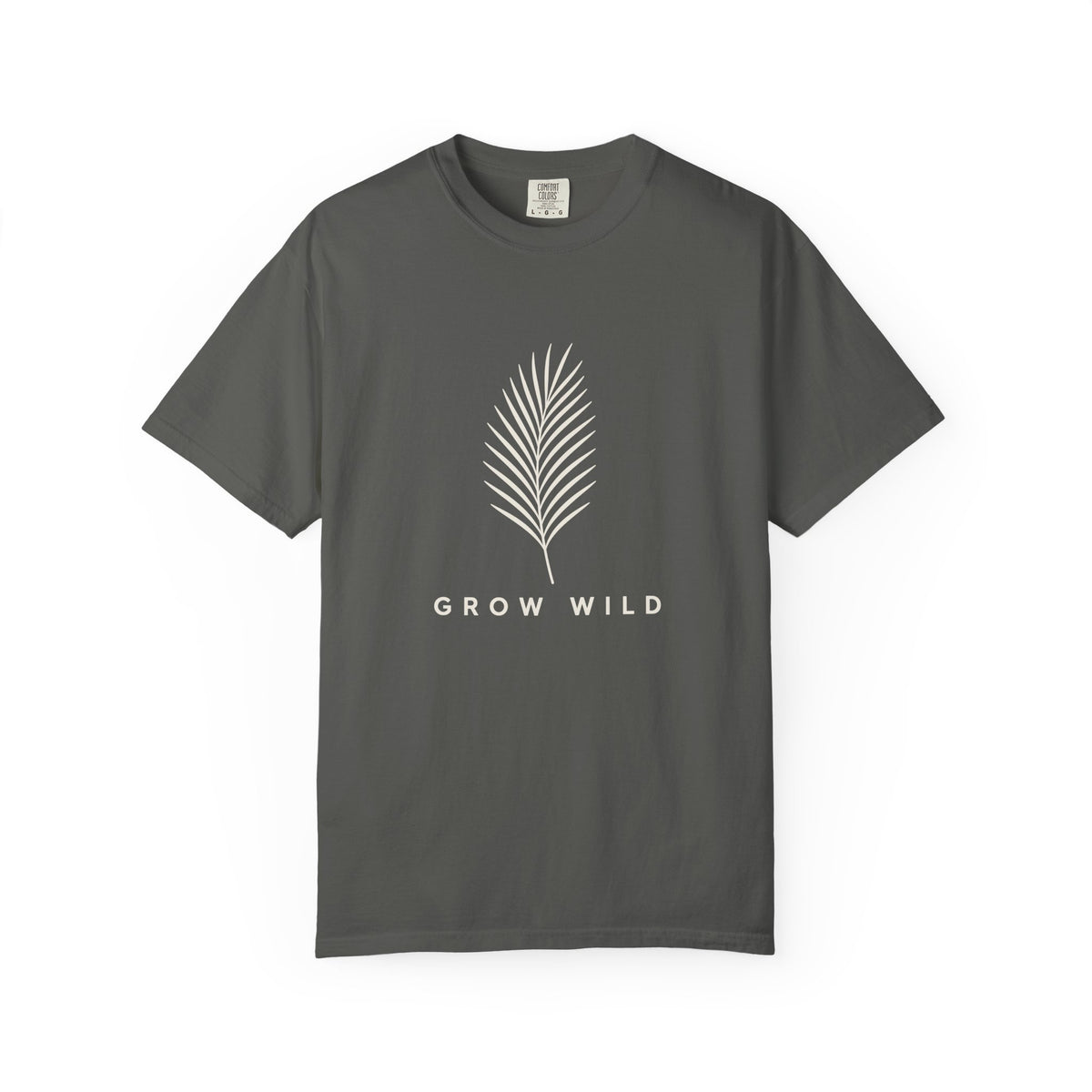 Grow Wild Tee | Minimal Palm Frond Shirt | Inspirational Ocean T-Shirt | Comfort Colors