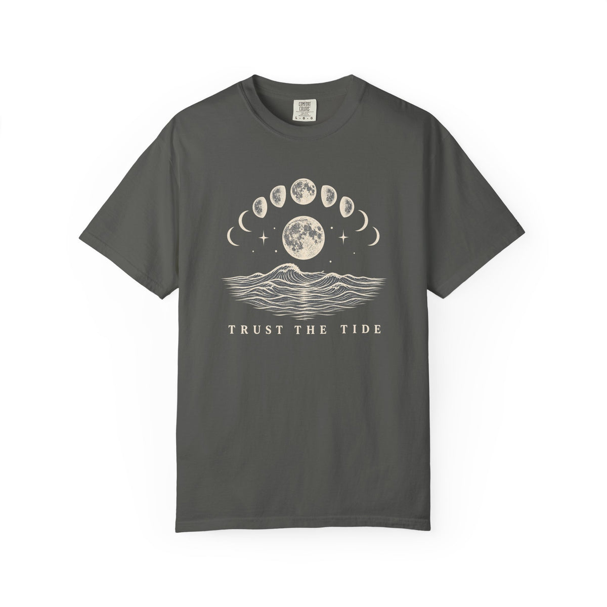 Trust The Tide Tee | Moon Phase Ocean Shirt | Celestial Wave T-Shirt | Comfort Colors Gift