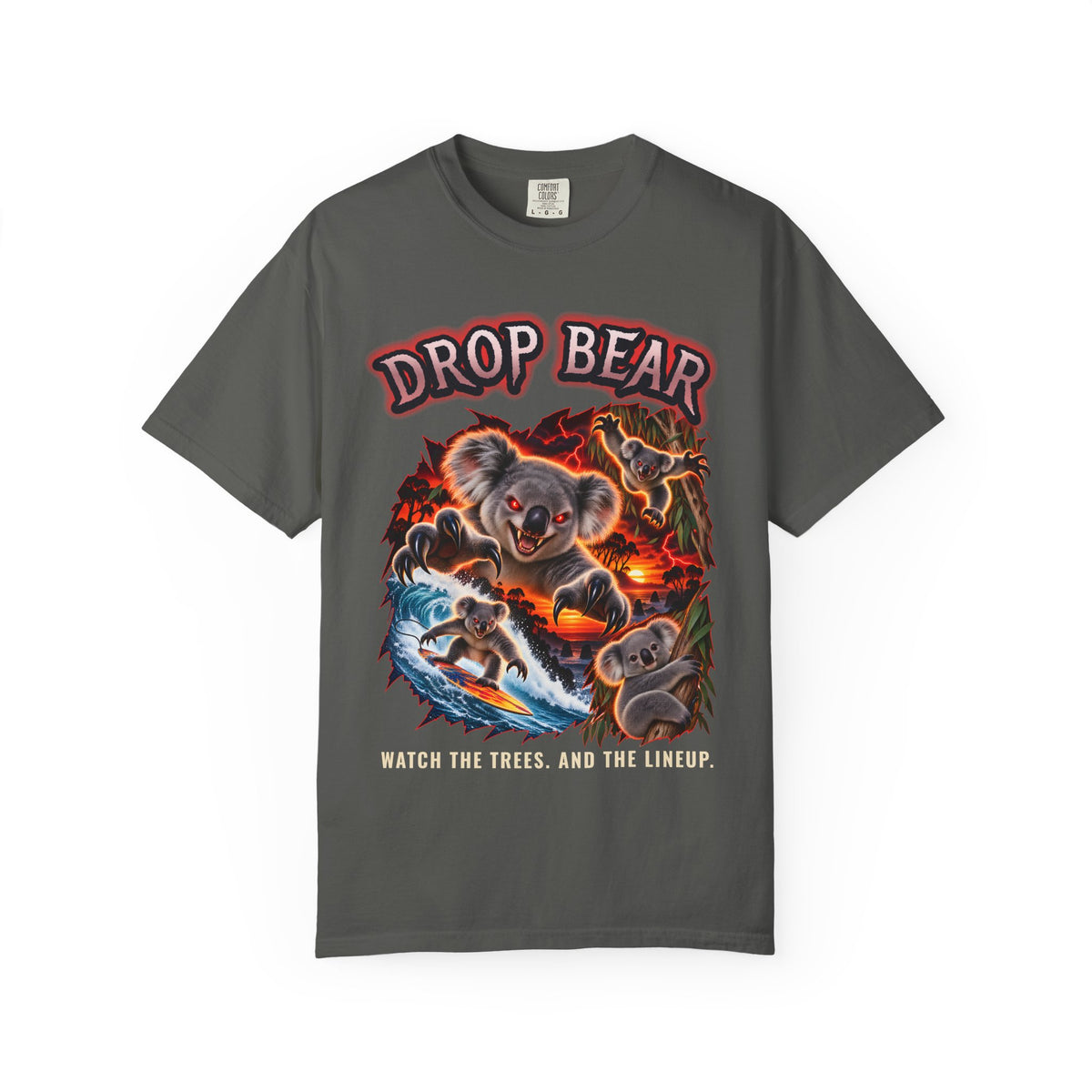 Drop Bear Shirt | Funny Koala Aussie Surf Tee | Comfort Colors T-Shirt