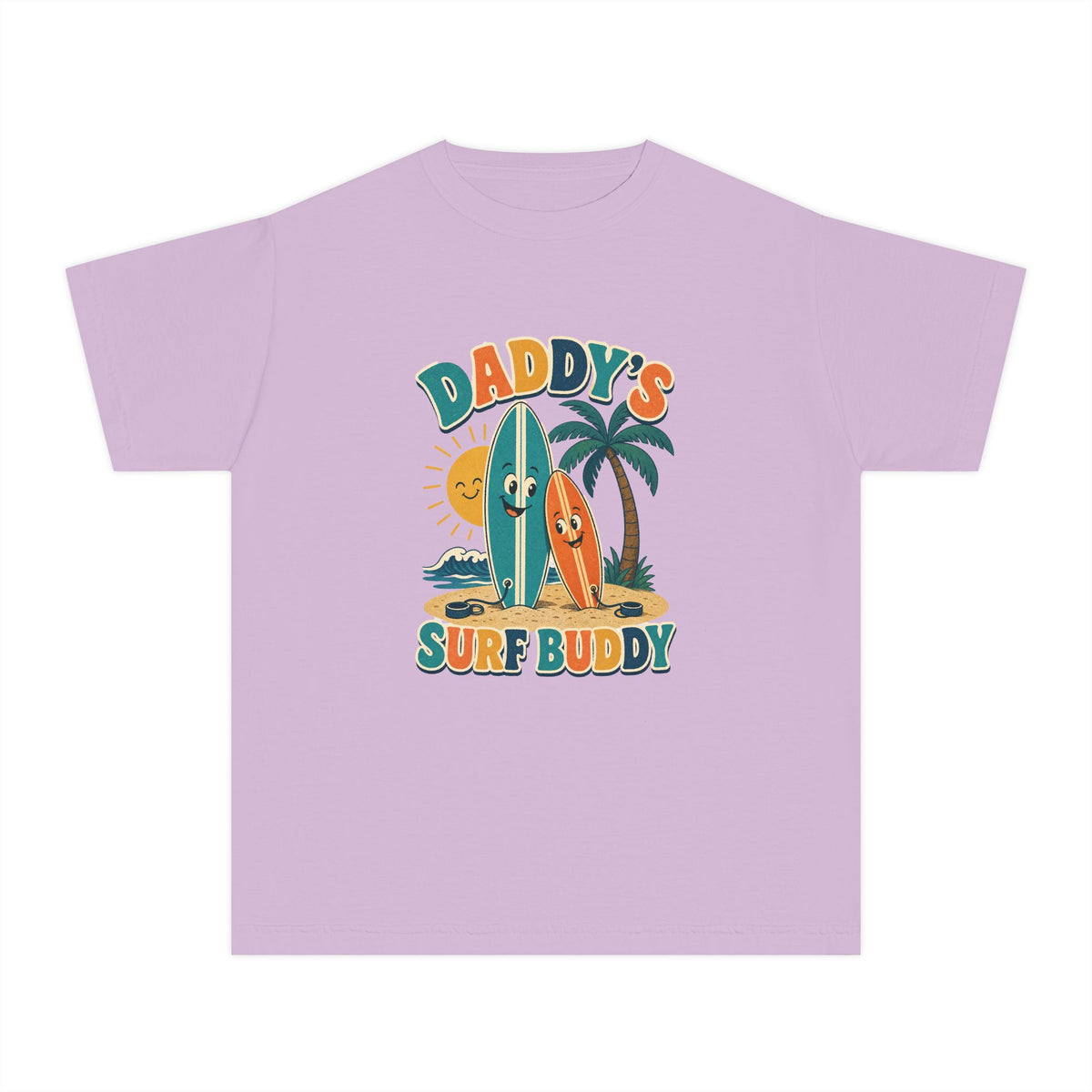 Daddy's Surf Buddy Kids Tee | Daddy Surf Buddy Shirt | Youth Beach T-Shirt | Surf Kid Gift