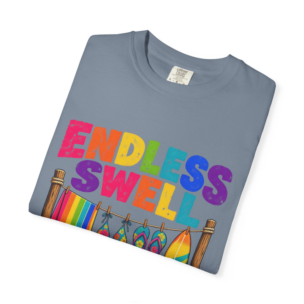 Endless Swell Season Tee | Retro Beach Clothesline Shirt | Colorful Surf T-Shirt | Comfort Colors