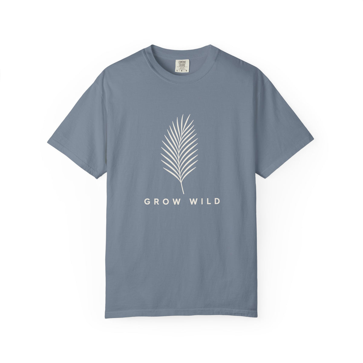 Grow Wild Tee | Minimal Palm Frond Shirt | Inspirational Ocean T-Shirt | Comfort Colors