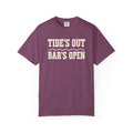 Tide's Out Bar's Open Tee | Funny Beach Bar Shirt | Drinking Vacation T-Shirt | Comfort Colors Island Tee