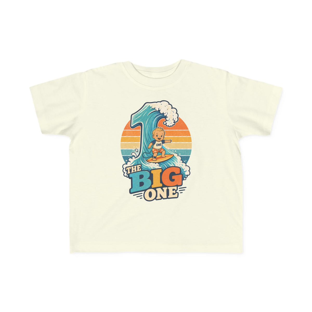 The Big One Kids Tee | 1st Birthday Surf Shirt | Toddler Beach T-Shirt | Surf Kid Gift