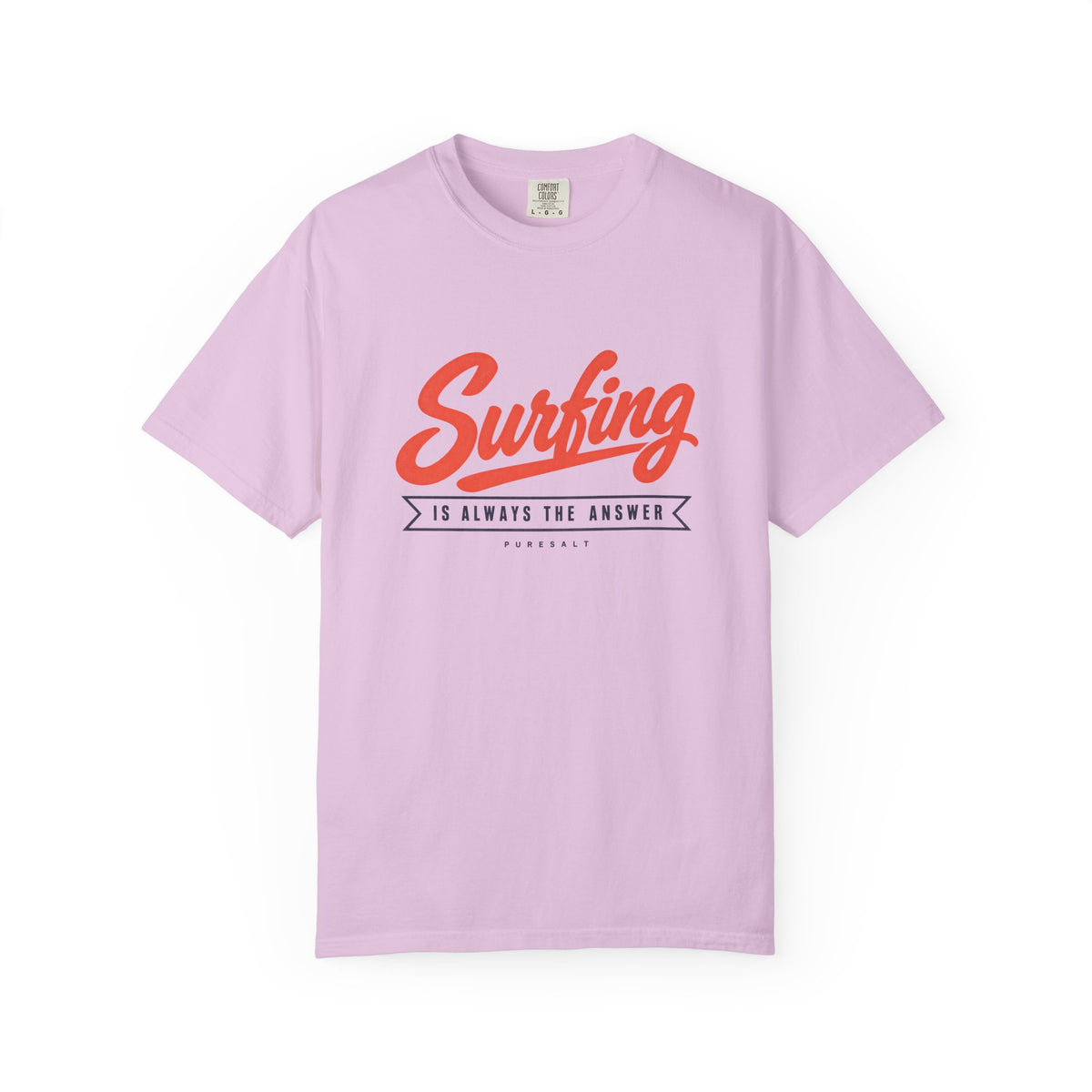 Surfing Script Graphic T-shirt | Surf Is Always The Answer
