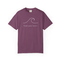 Find Your Wave Tee | Minimalist Wave Line Art Shirt | Inspirational Surf T-Shirt | Comfort Colors Blue Jean