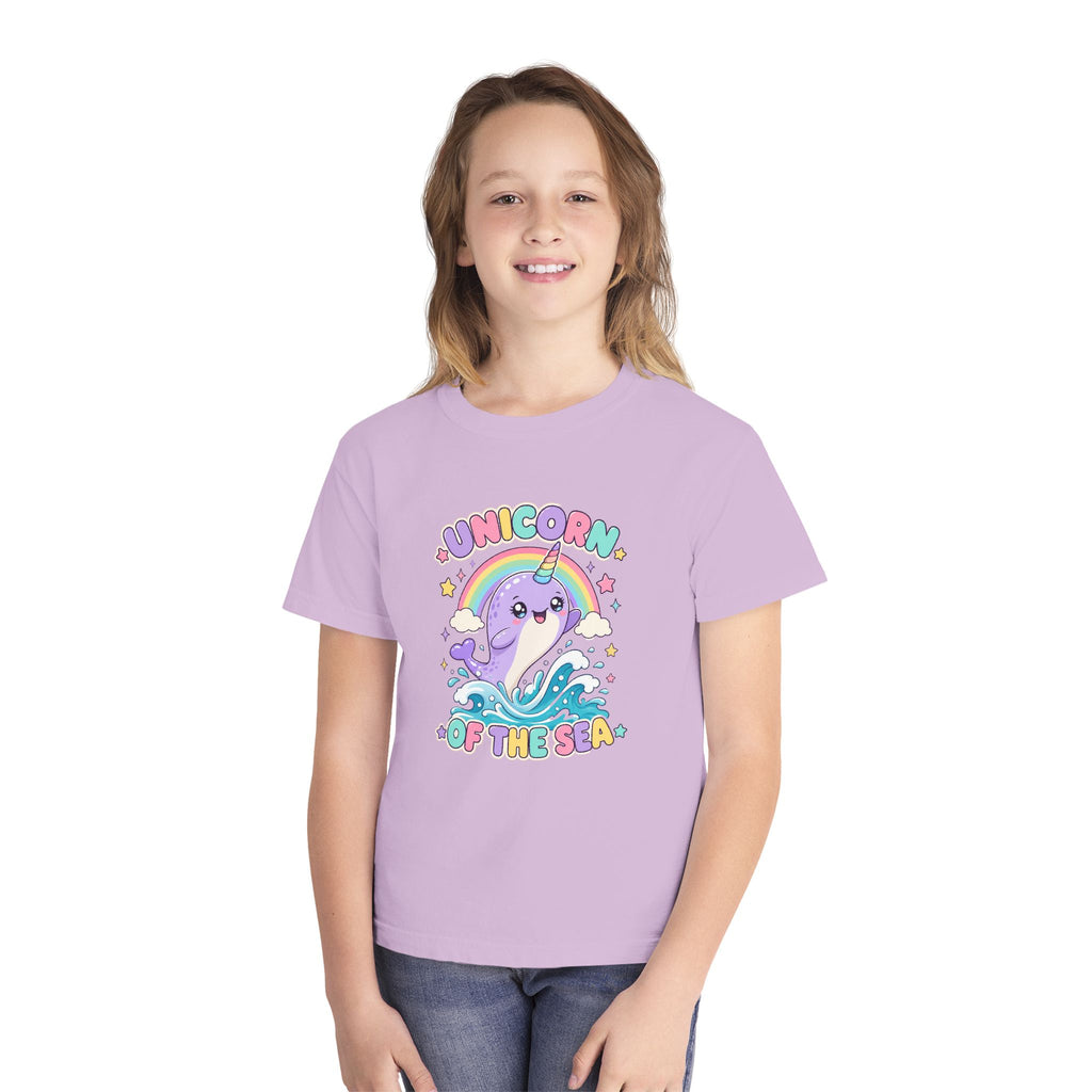 Unicorn Of The Sea Kids Tee | Narwhal Kids Shirt | Youth Beach T-Shirt | Surf Kid Gift