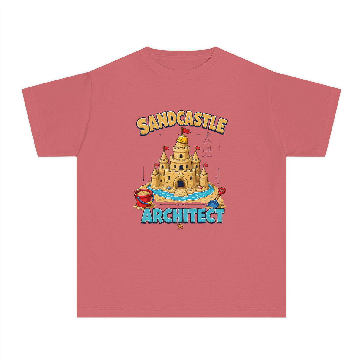 Sandcastle Architect Kids Tee | Sandcastle Kids Shirt | Youth Beach T-Shirt | Surf Kid Gift