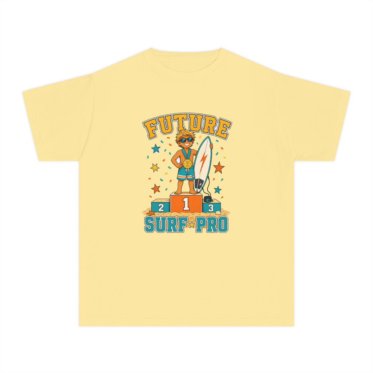 Future Surf Pro Kids Tee | Future Surfer Kids Shirt | Youth Beach T-Shirt | Surf Kid Gift