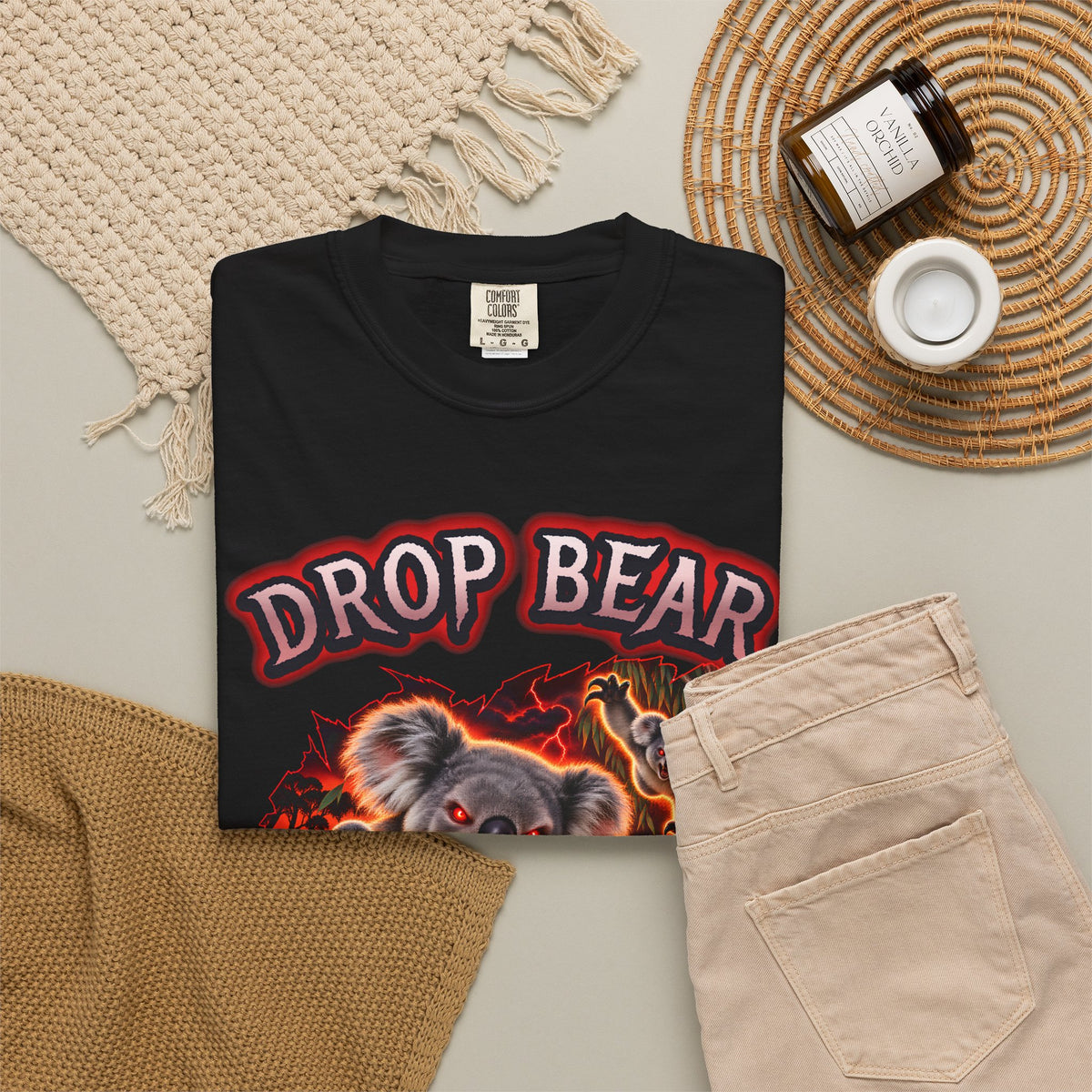Drop Bear Shirt | Funny Koala Aussie Surf Tee | Comfort Colors T-Shirt