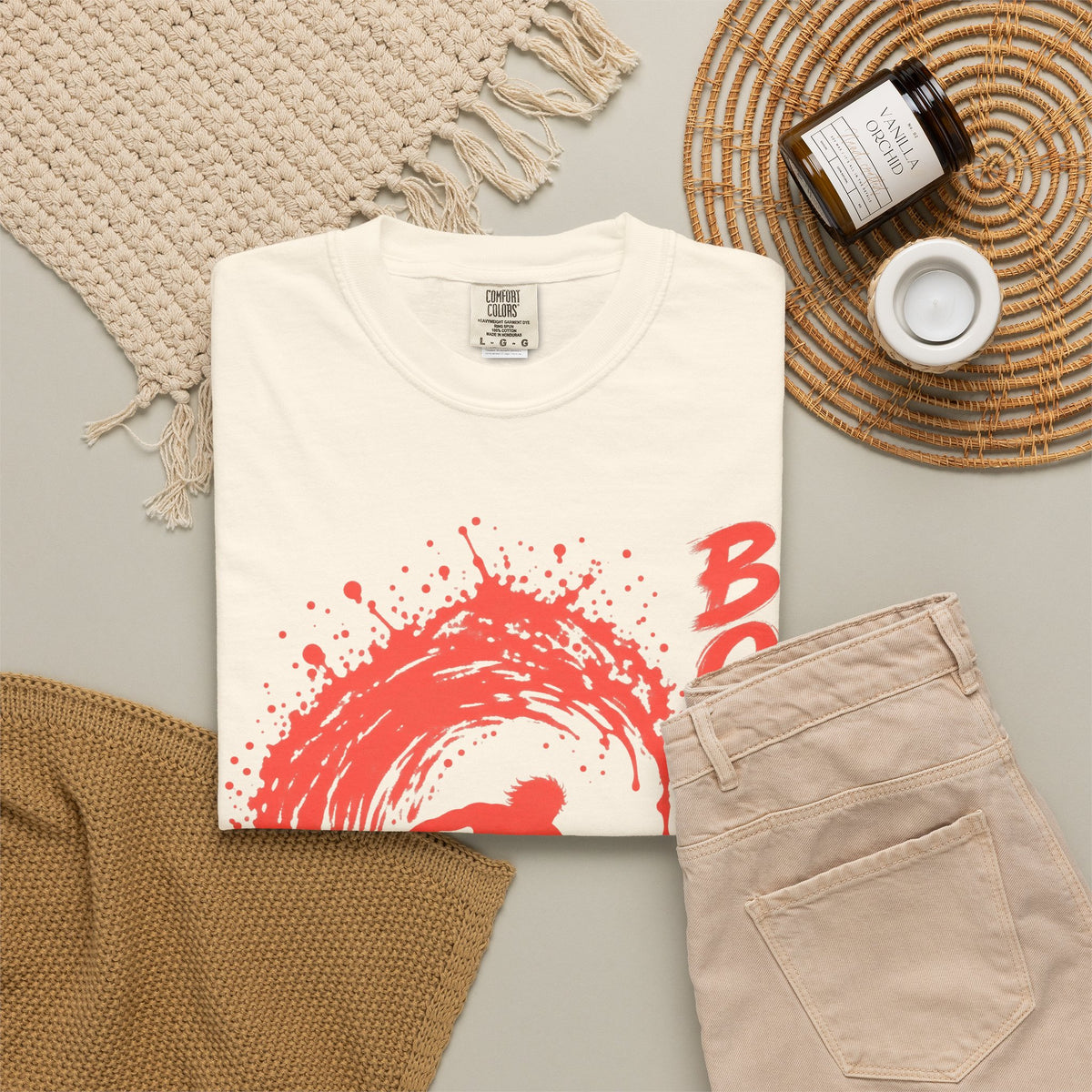 Born To Surf Shirt | Surfer Paint Splash Tee | Comfort Colors T-Shirt