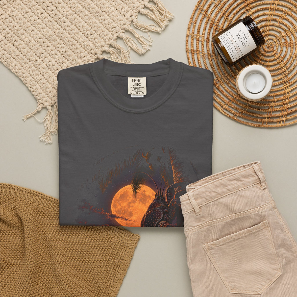 Night Shift Coconut Crab Shirt | Funny Night Owl Crab Tee | Comfort Colors T-Shirt