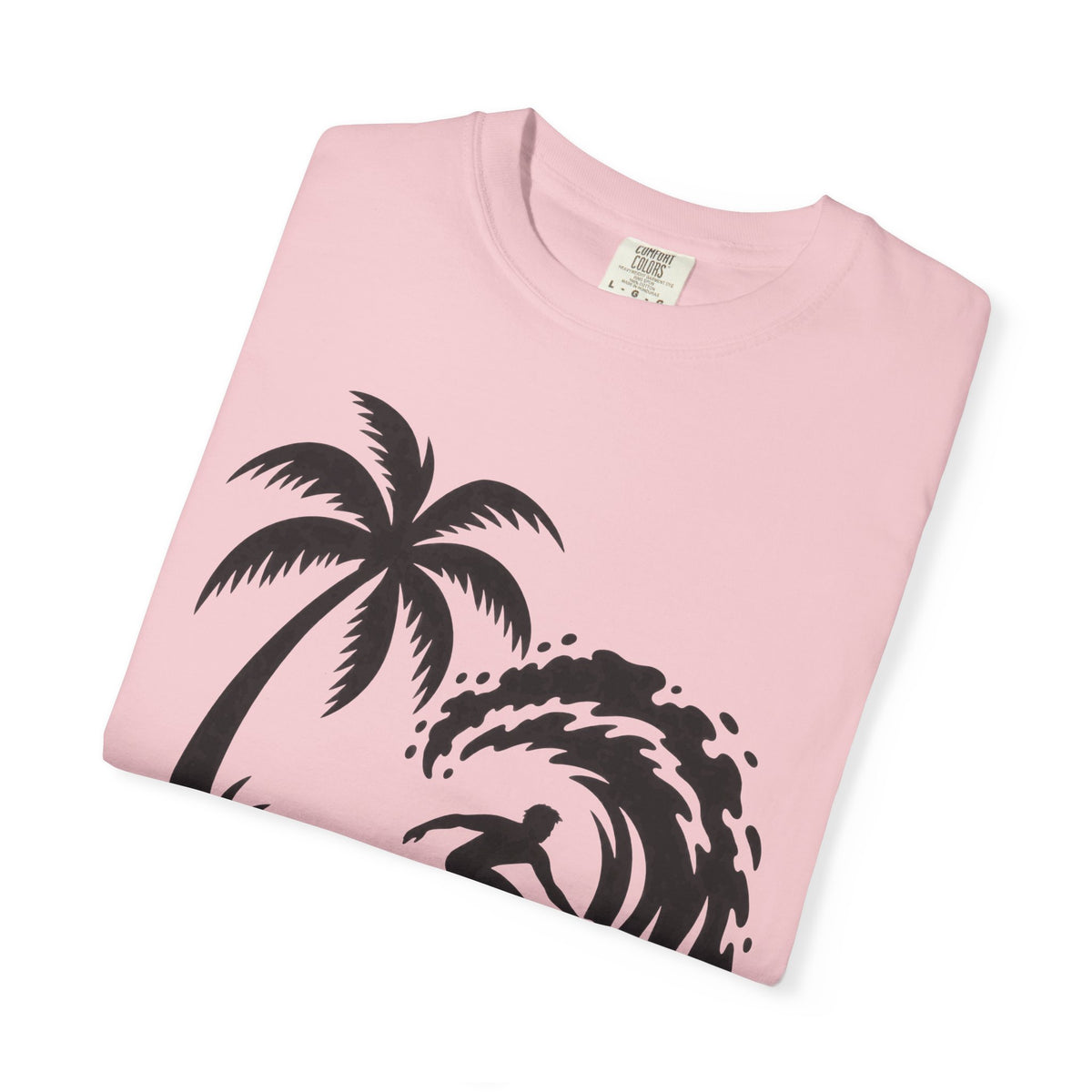 Let It Ride Surf Shirt | Surfer Wave Script Tee | Comfort Colors T-Shirt