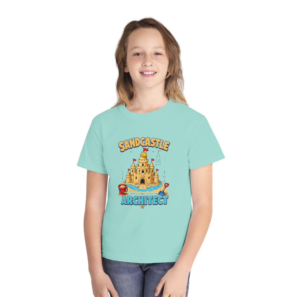 Sandcastle Architect Kids Tee | Sandcastle Kids Shirt | Youth Beach T-Shirt | Surf Kid Gift