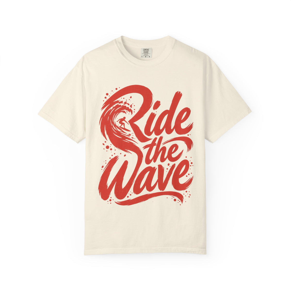 Ride The Wave Shirt | Brush Script Surfer Tee | Comfort Colors T-Shirt