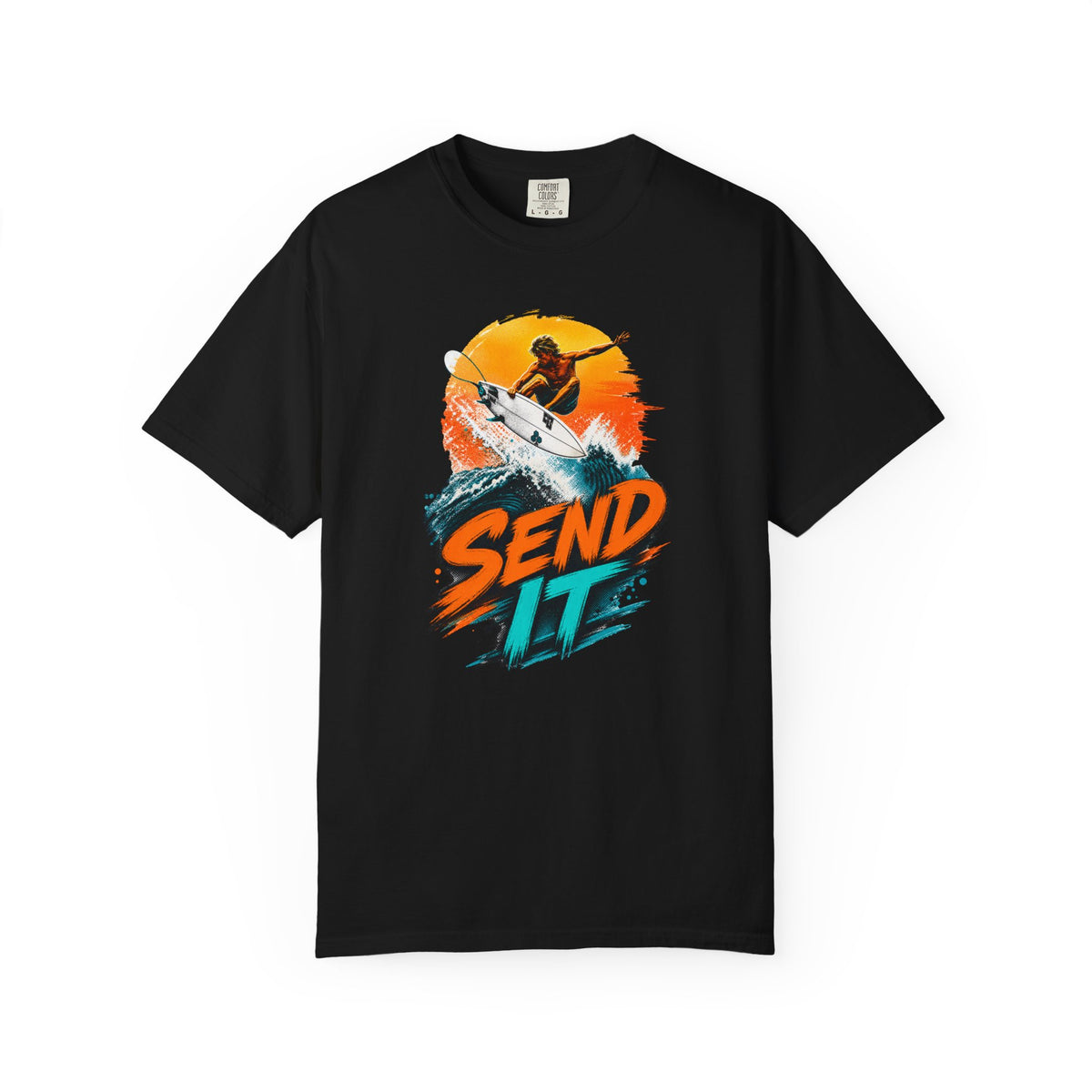 Send It Tee | Bold Surf Shirt | Retro Beach T-Shirt | Comfort Colors Gift