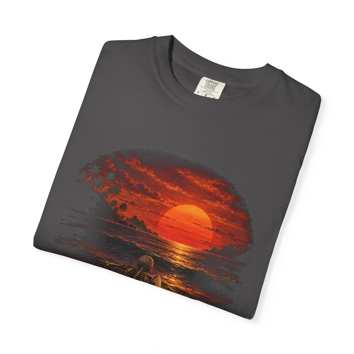 Dead Tired Still Paddling Shirt | Funny Skeleton Surfer Tee | Comfort Colors T-Shirt