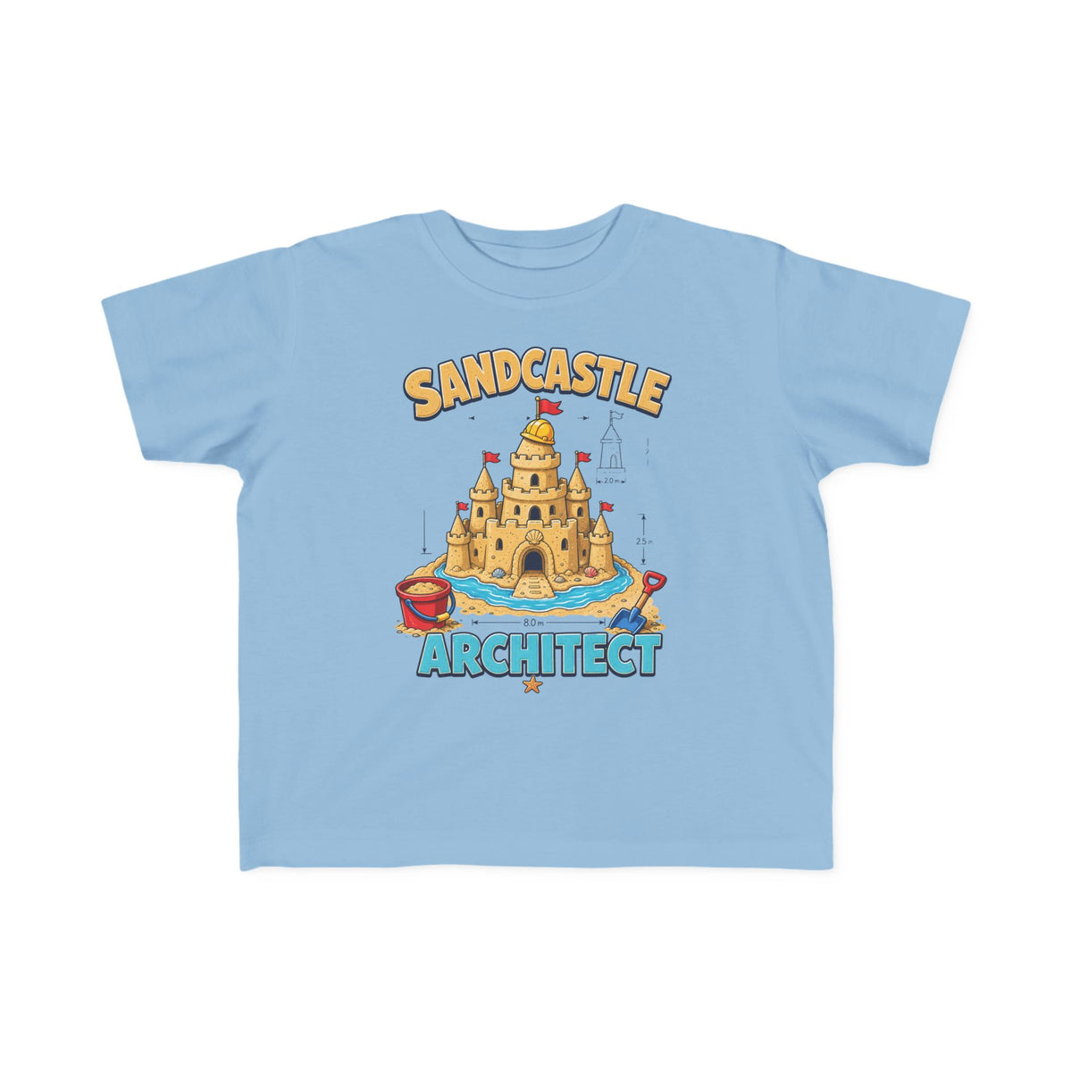 Sandcastle Architect Kids Tee | Sandcastle Kids Shirt | Toddler Beach T-Shirt | Surf Kid Gift