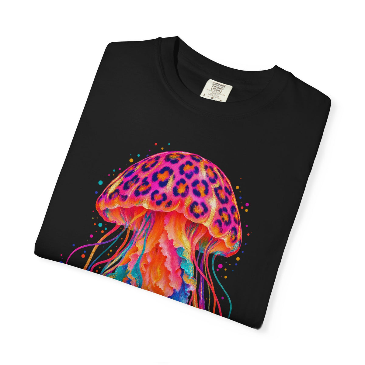 Neon Leopard Jellyfish Shirt | Ocean Jellyfish Tee | Comfort Colors T-Shirt