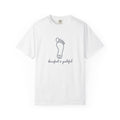 Barefoot & Grateful Tee | Minimal Barefoot Shirt | Inspirational Ocean T-Shirt | Comfort Colors