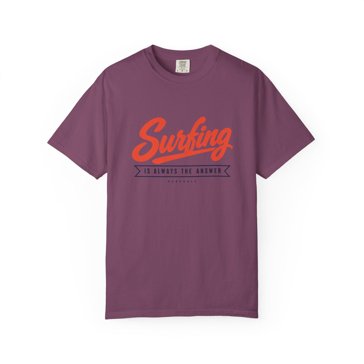 Surfing Script Graphic T-shirt | Surf Is Always The Answer