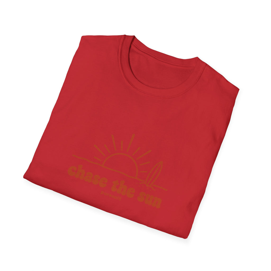 Chase the Sun Surf T-Shirt — Retro Beach Graphic Tee