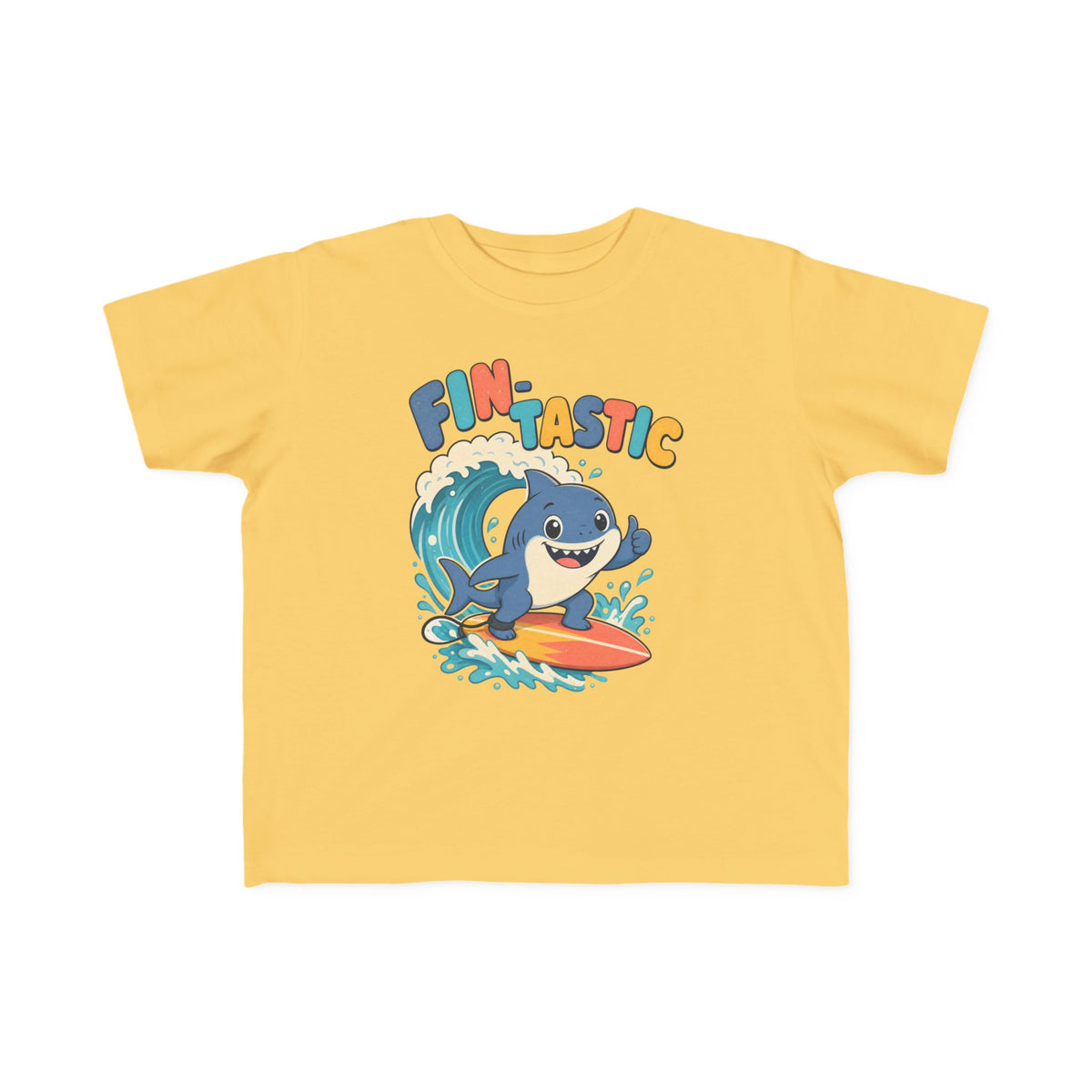 Fin-Tastic Kids Tee | Shark Surf Kids Shirt | Toddler Beach T-Shirt | Surf Kid Gift