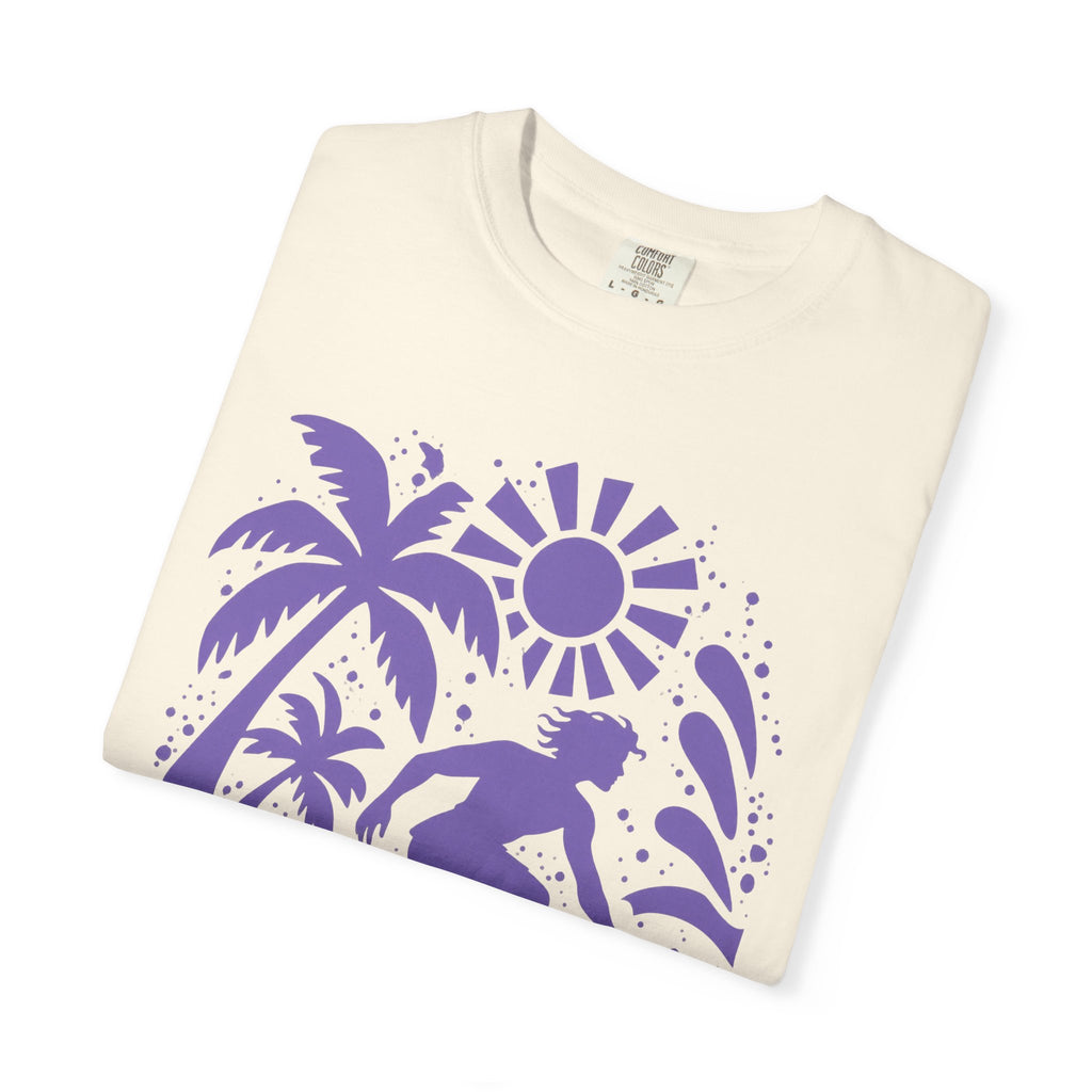 Collage Surfer Shirt | Paper Cut Surf Art Tee | Comfort Colors T-Shirt