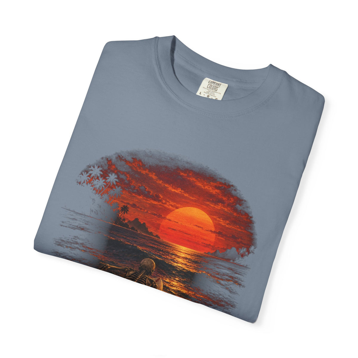 Dead Tired Still Paddling Shirt | Funny Skeleton Surfer Tee | Comfort Colors T-Shirt