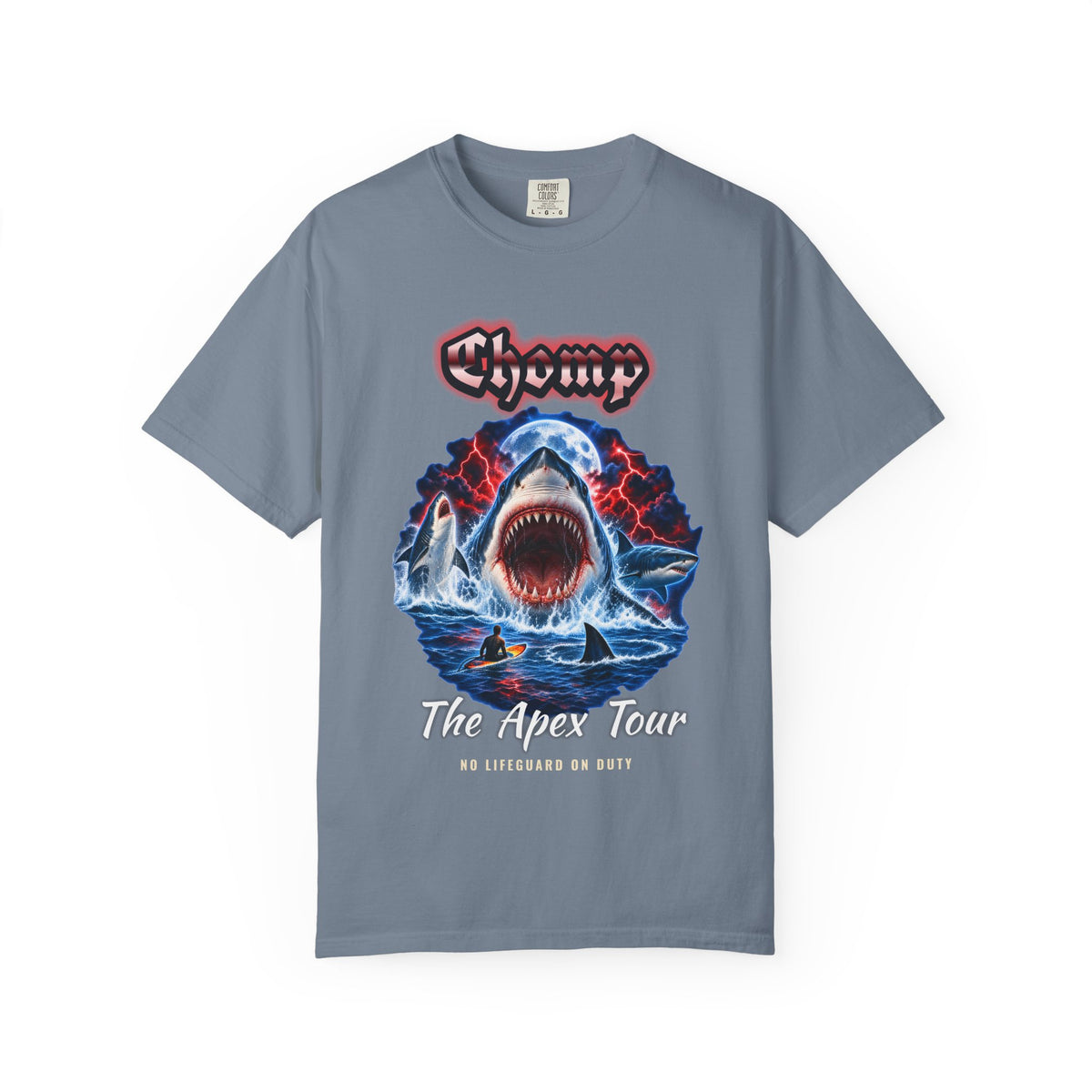 Shark Bootleg Shirt | Chomp Apex Tour 90s Style Tee | Comfort Colors T-Shirt