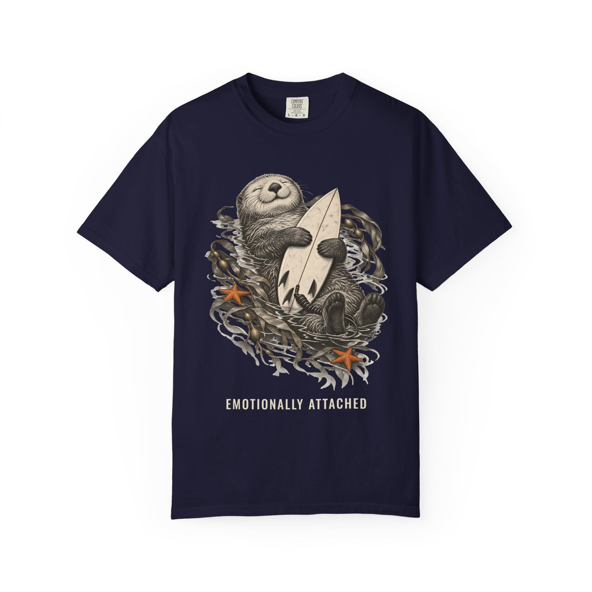 Emotionally Attached Otter Shirt | Cute Otters Holding Hands Tee | Comfort Colors T-Shirt