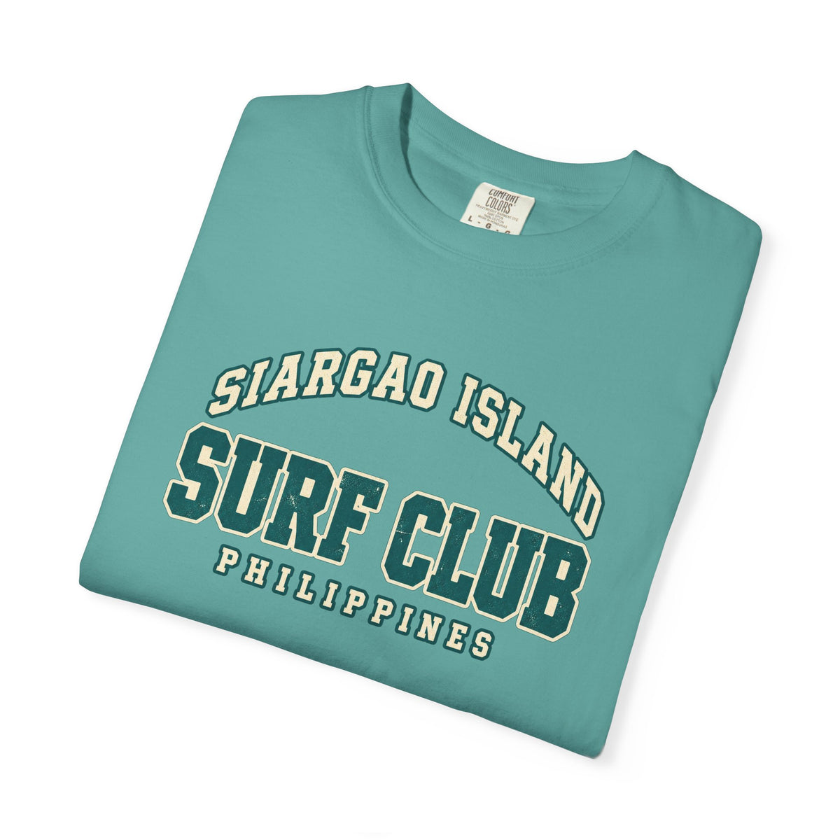 Siargao Island Surf Club Tee | Philippines Surf T-Shirt | Varsity Surf Shirt | Comfort Colors Travel Gift