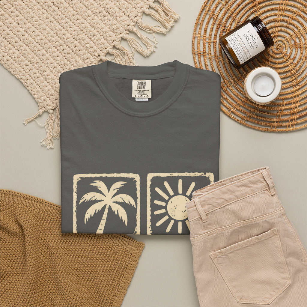 Good Days Stamp Shirt | Mini Beach Badges Tee | Comfort Colors T-Shirt