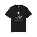 Paddle Out Breathe In Tee | Minimalist Surfer Girl Line Art Shirt | Calm Surf T-Shirt | Comfort Colors Gift