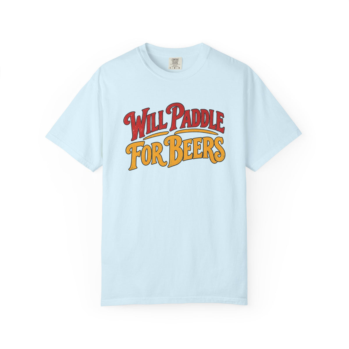 Will Paddle For Beers Tee | Funny Surf Beer Shirt | Kayak SUP Paddle T-Shirt | Comfort Colors Surfer Gift