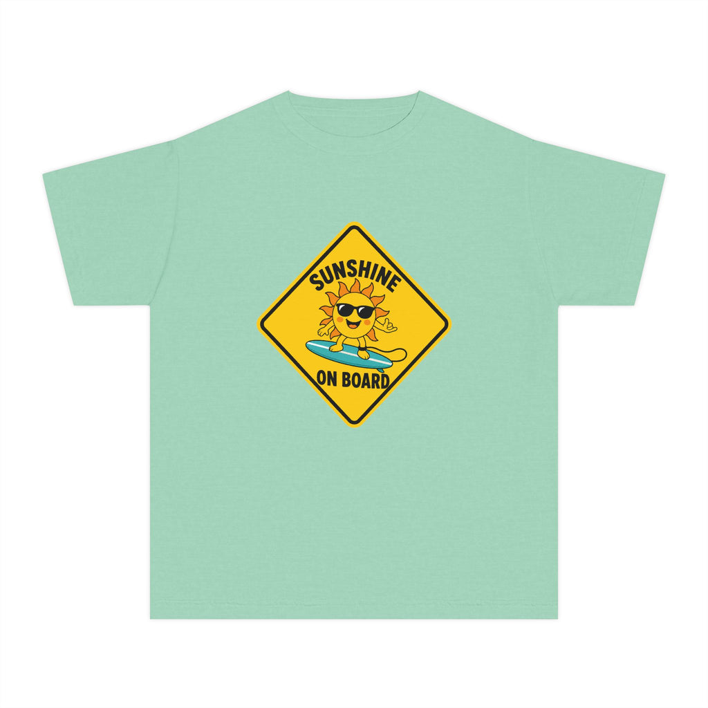 Sunshine On Board Kids Tee | Sunshine Kids Shirt | Youth Beach T-Shirt | Surf Kid Gift