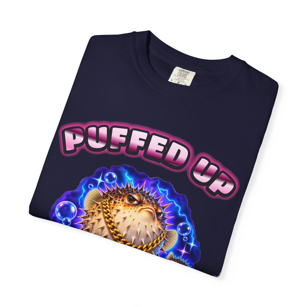 Pufferfish Bootleg Shirt | Puffed Up Funny Fish Tee | Comfort Colors T-Shirt