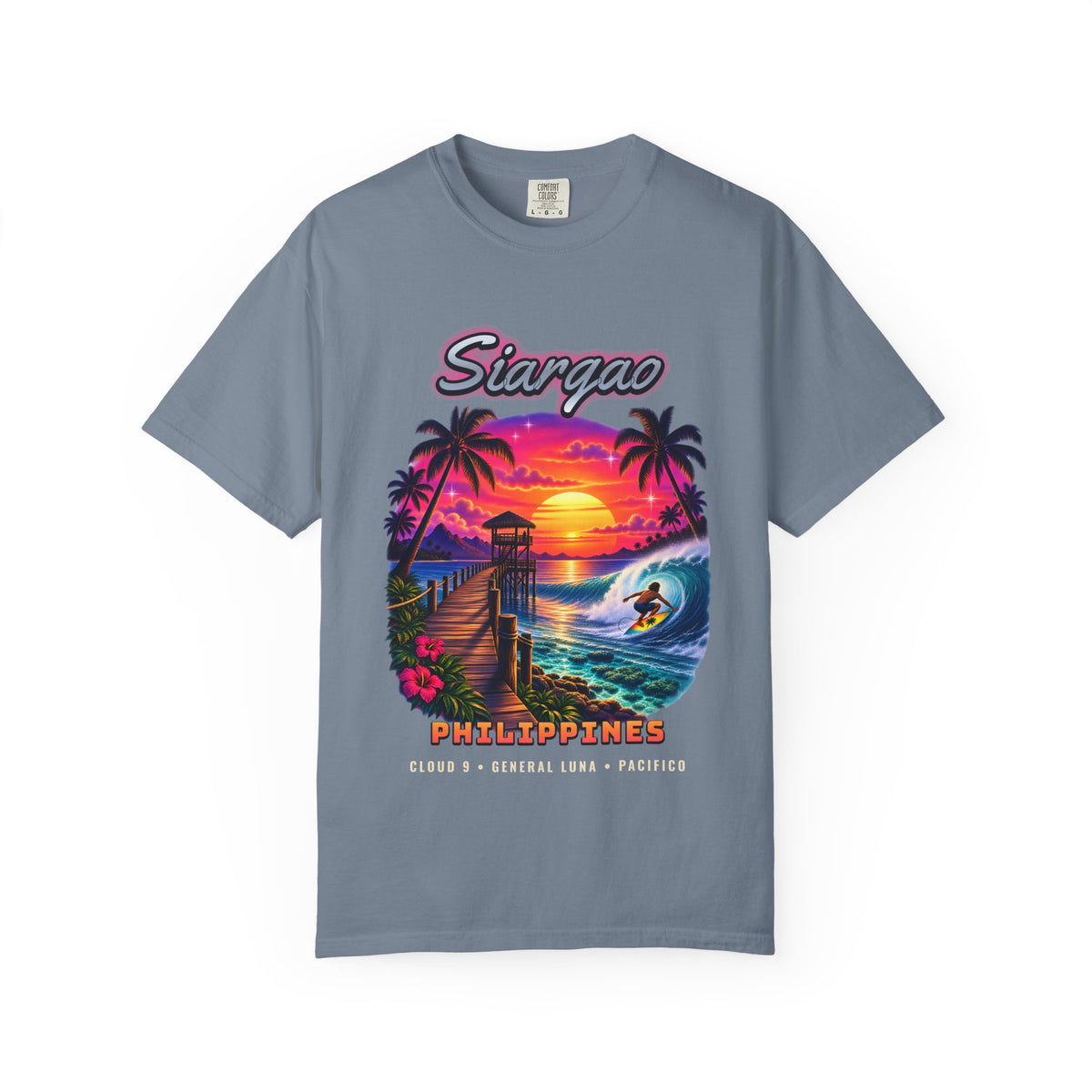 Siargao Airbrush Shirt | Philippines Surf Island Tee | Comfort Colors T-Shirt