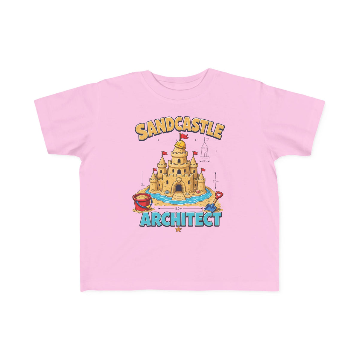 Sandcastle Architect Kids Tee | Sandcastle Kids Shirt | Toddler Beach T-Shirt | Surf Kid Gift