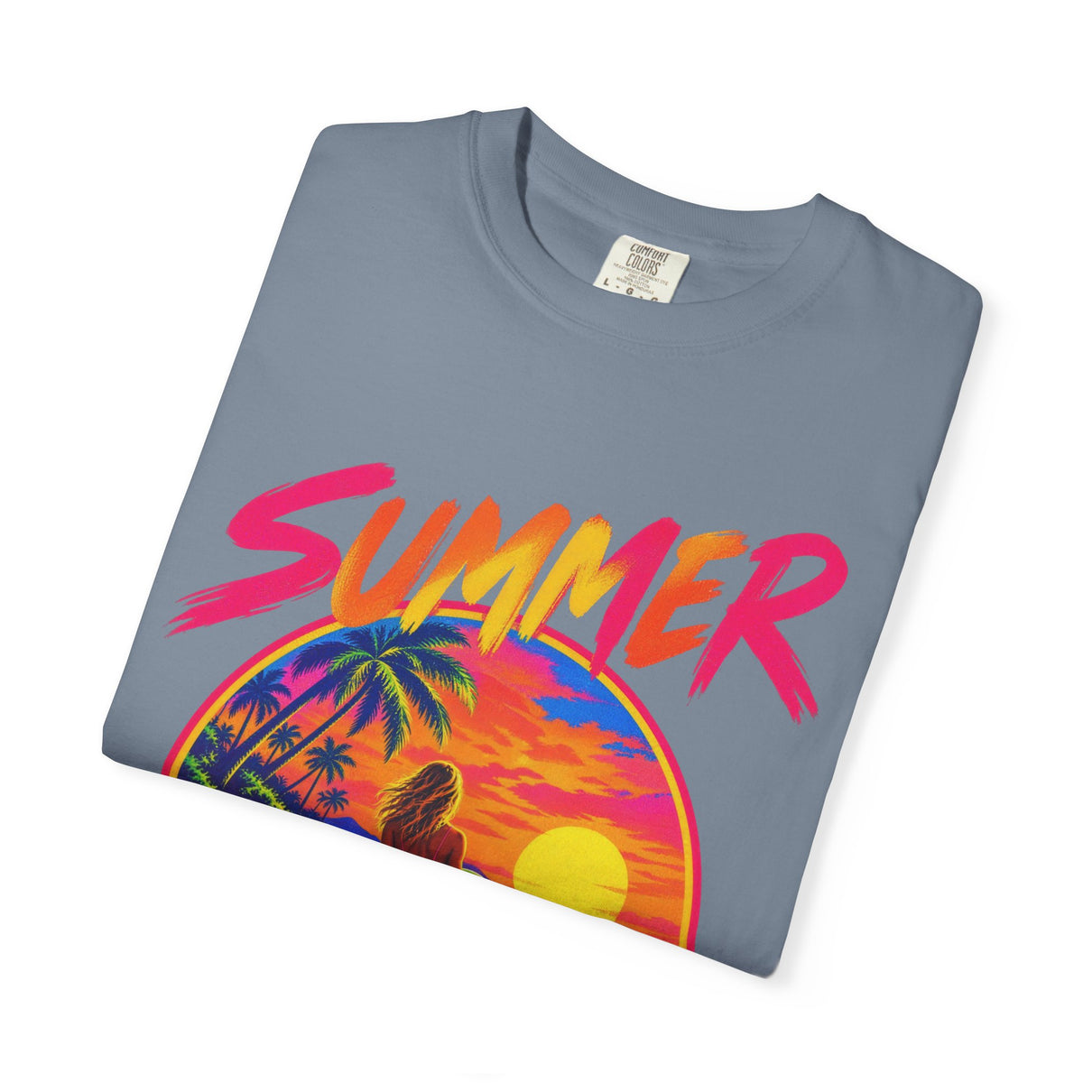 Summer Never Ends Tee | Retro Endless Summer Shirt | Tropical T-Shirt | Comfort Colors