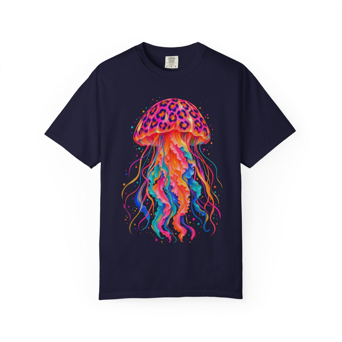 Neon Leopard Jellyfish Shirt | Ocean Jellyfish Tee | Comfort Colors T-Shirt