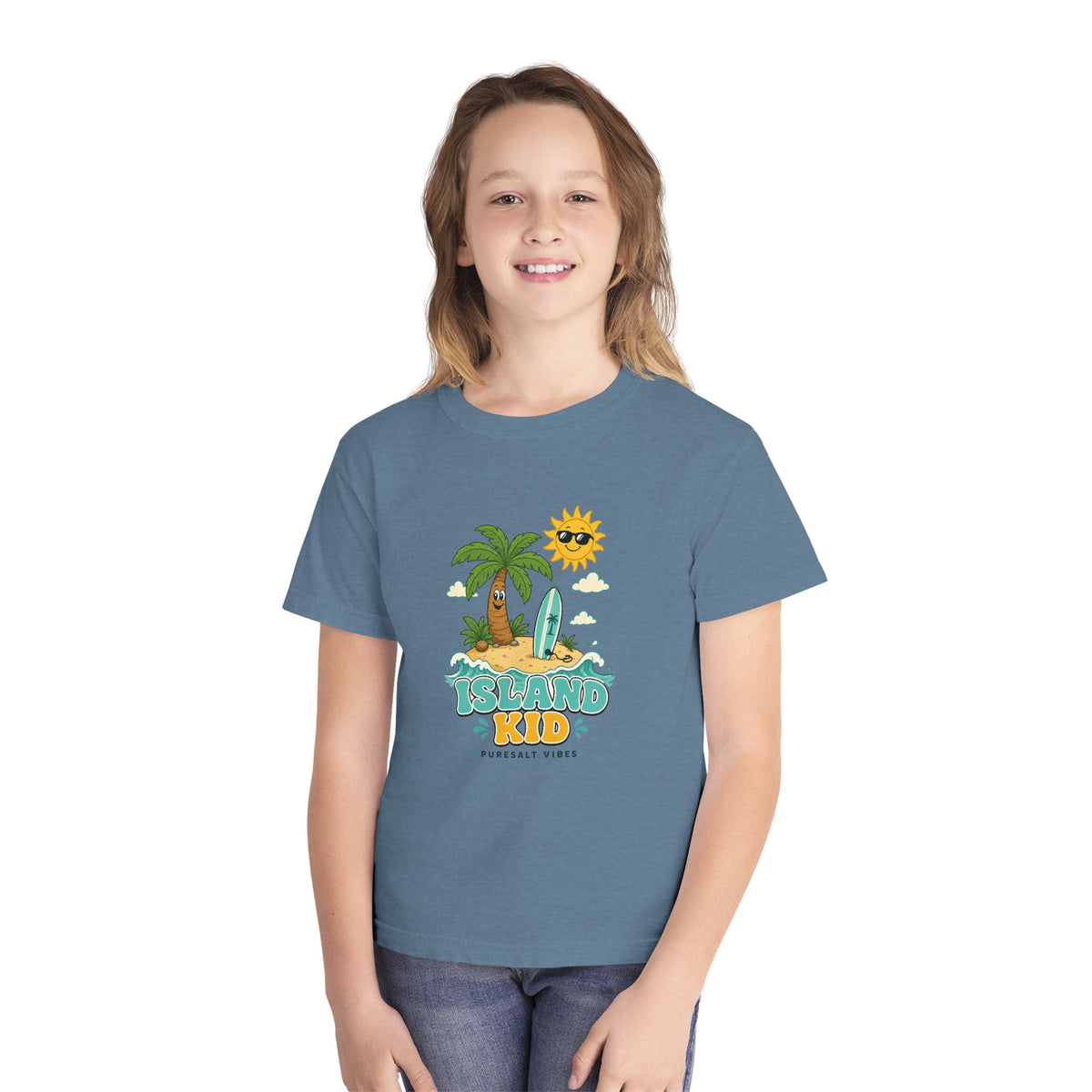 Island Kid Kids Tee | Island Kid Shirt | Youth Beach T-Shirt | Surf Kid Gift