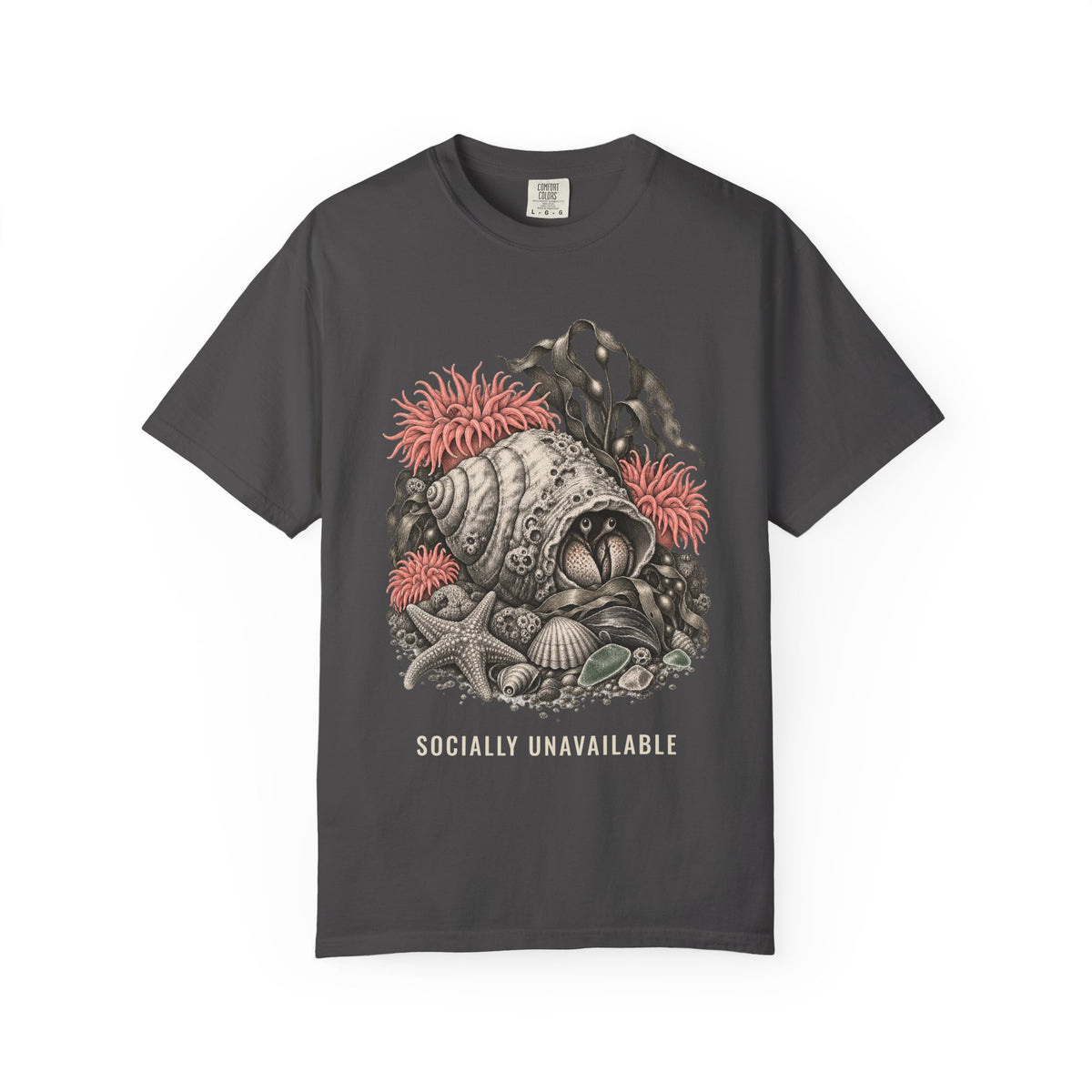 Socially Unavailable Hermit Crab Shirt | Funny Introvert Tee | Comfort Colors T-Shirt